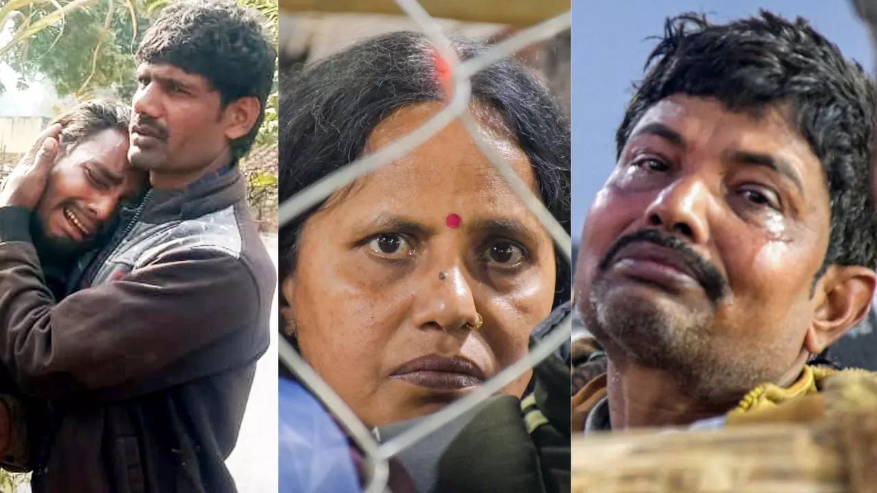 कोई पति तो कोई बहू-बेटियों को ढूंढ रहा! भगदड़ के बाद शवगृह के बाहर अपनों की तलाश में बेबस आंखें