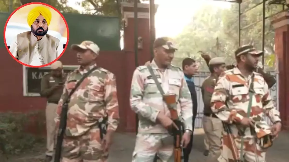 चुनाव से पहले दिल्‍ली में भगवंत मान के घर के बाहर पुलिस का क्‍या काम?