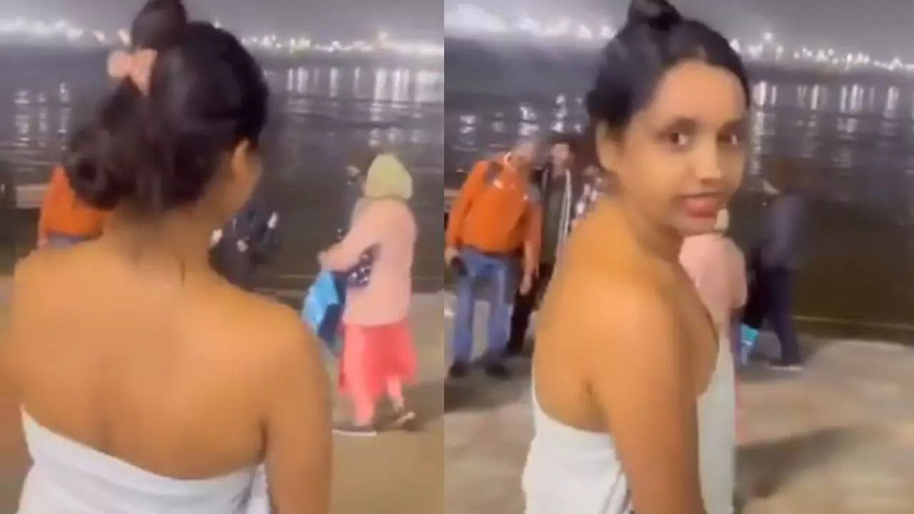 VIDEO: महाकुंभ में तौलिया लपेट कर इस लड़की ने संगम में लगाई डुबकी तो भड़के लोग- गोवा...