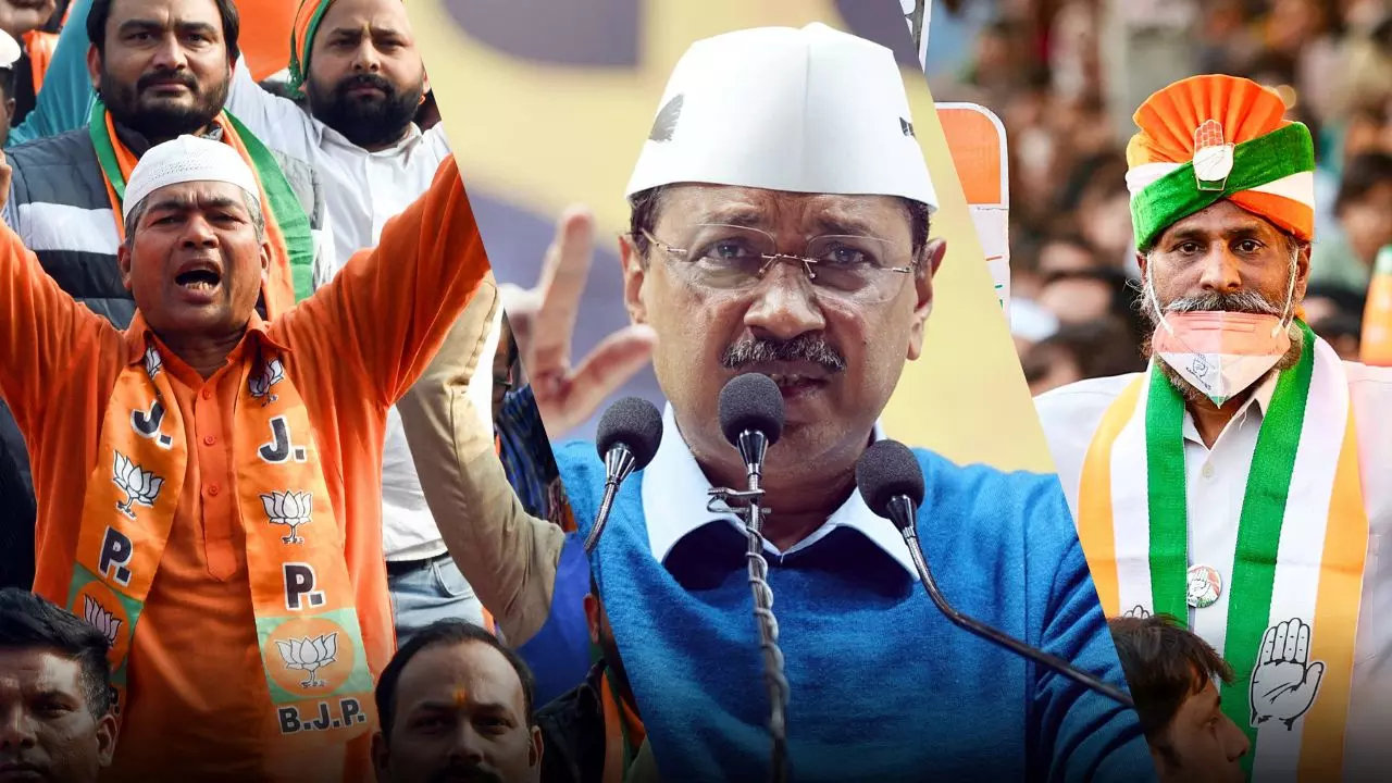 हैट्रिक, वापसी और अस्तित्व की लड़ाई... AAP, बीजेपी, कांग्रेस के लिए दिल्ली चुनाव कितना है खास?