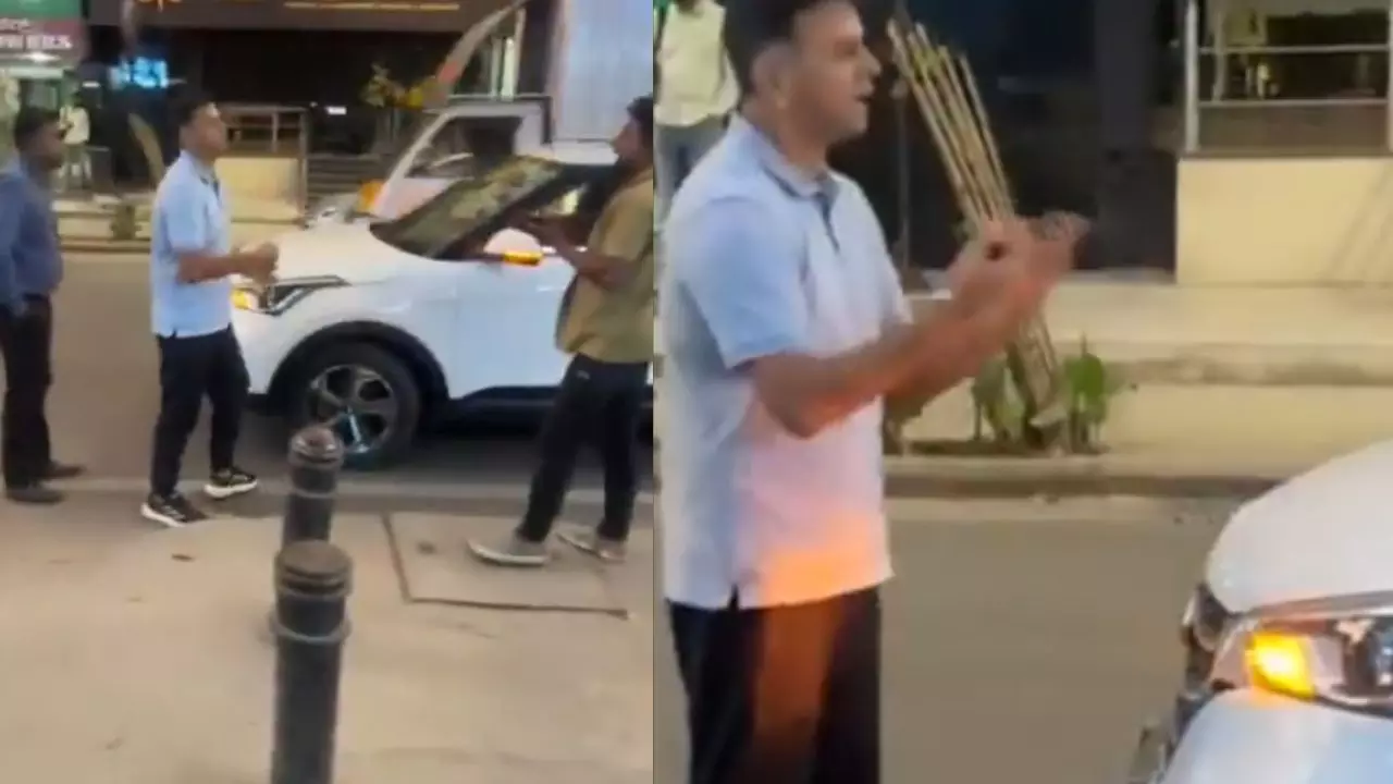 राहुल द्रविड़ की कार को किसने मारी टक्कर? जमकर हुई बहस; देखें VIDEO