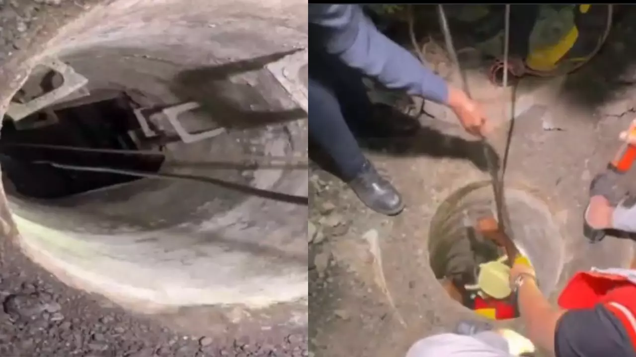 मैनहोल में गिरा 2 साल का मासूम, बच्चे के रेस्क्यू कड़ी मशक्कत कर रही NDRF की टीम | VIDEO