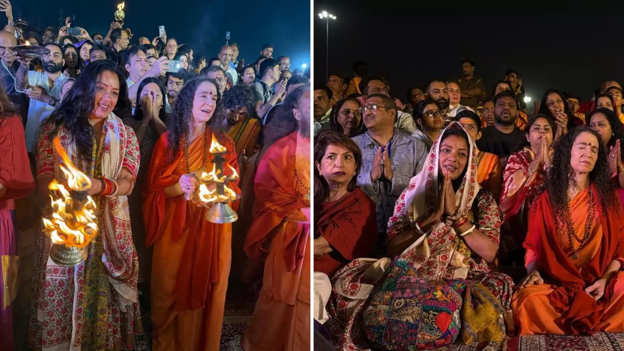 महाकुंभ पहुंची Anupamaa स्टार Rupali Ganguly, गंगा आरती में एक्ट्रेस हुईं शामिल