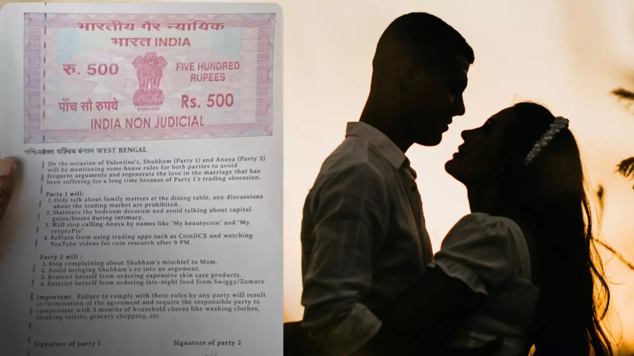 कपल के बीच ये कैसा Valentine Agreement? कपड़े धोने से लेकर वॉशरूम की सफाई तक के बनाए नियम