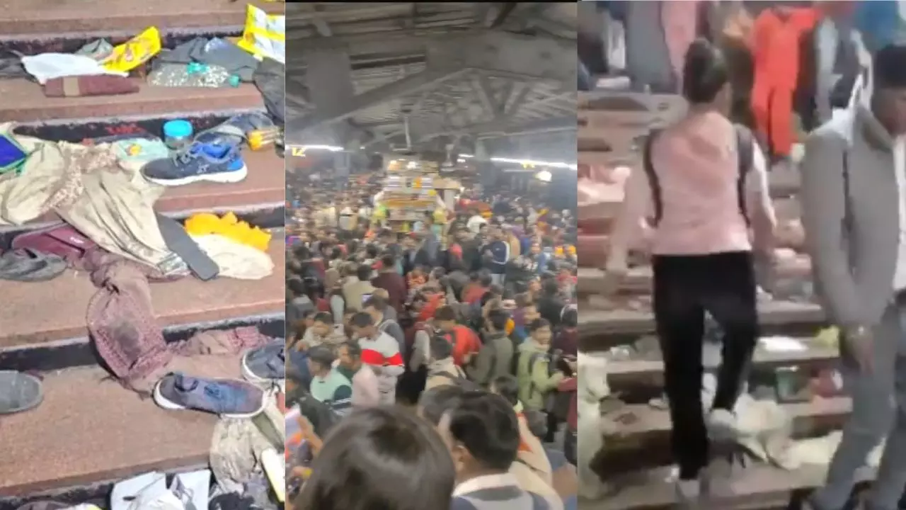 चीखते-चिल्लाते लोग, व्यवस्था पर प्रशासन से सवाल, नई दिल्ली रेलवे स्टेशन पर मची भगदड़ के 5 VIDEO चीखते-चिल्लाते लोग, व्यवस्था पर प्रशासन से सवाल, नई दिल्ली रेलवे स्टेशन पर मची भगदड़ के 5 VIDEO