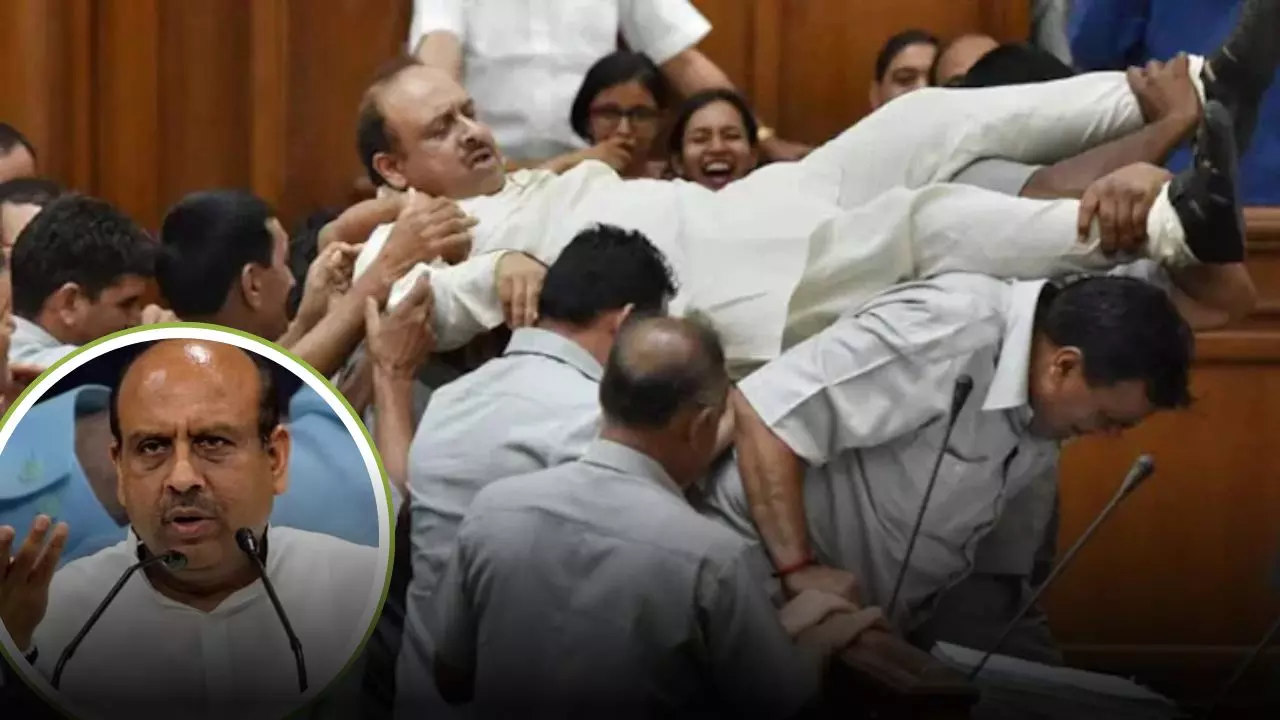 जहां से उठाकर फेंके गए थे अब उसी विधानसभा के बने स्पीकर, कौन हैं Vijendra Gupta? Video Viral