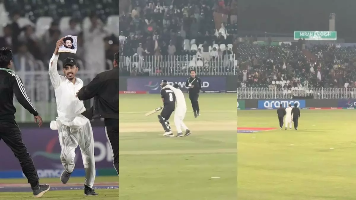 NZ Vs BAN: मैदान में घुसकर रचिन रविंद्र को गले लगाने वाले शख्स के साथ क्या हुआ? PCB ने किया खुलासा NZ Vs BAN: मैदान में घुसकर रचिन रविंद्र को गले लगाने वाले शख्स के साथ क्या हुआ? PCB ने किया खुलासा