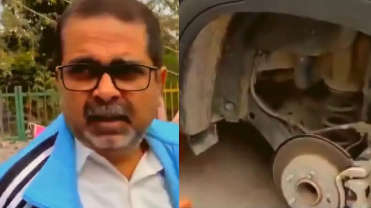 कार के चारों टायर निकाल ले गए चोर, तो VIDEO बनाकर अवध ओझा ने BJP से पूछा सवाल; यूजर्स बोले- राजा का वाहन अब...