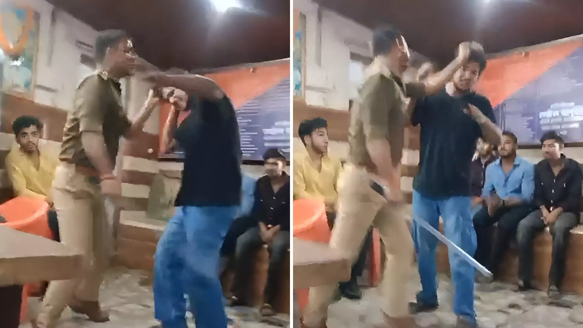 सिंघम स्टाइल में छात्र को पीटता रहा पुलिस अधिकारी, गिड़गिड़ाता रहा युवक; हुआ सस्पेंड | Video