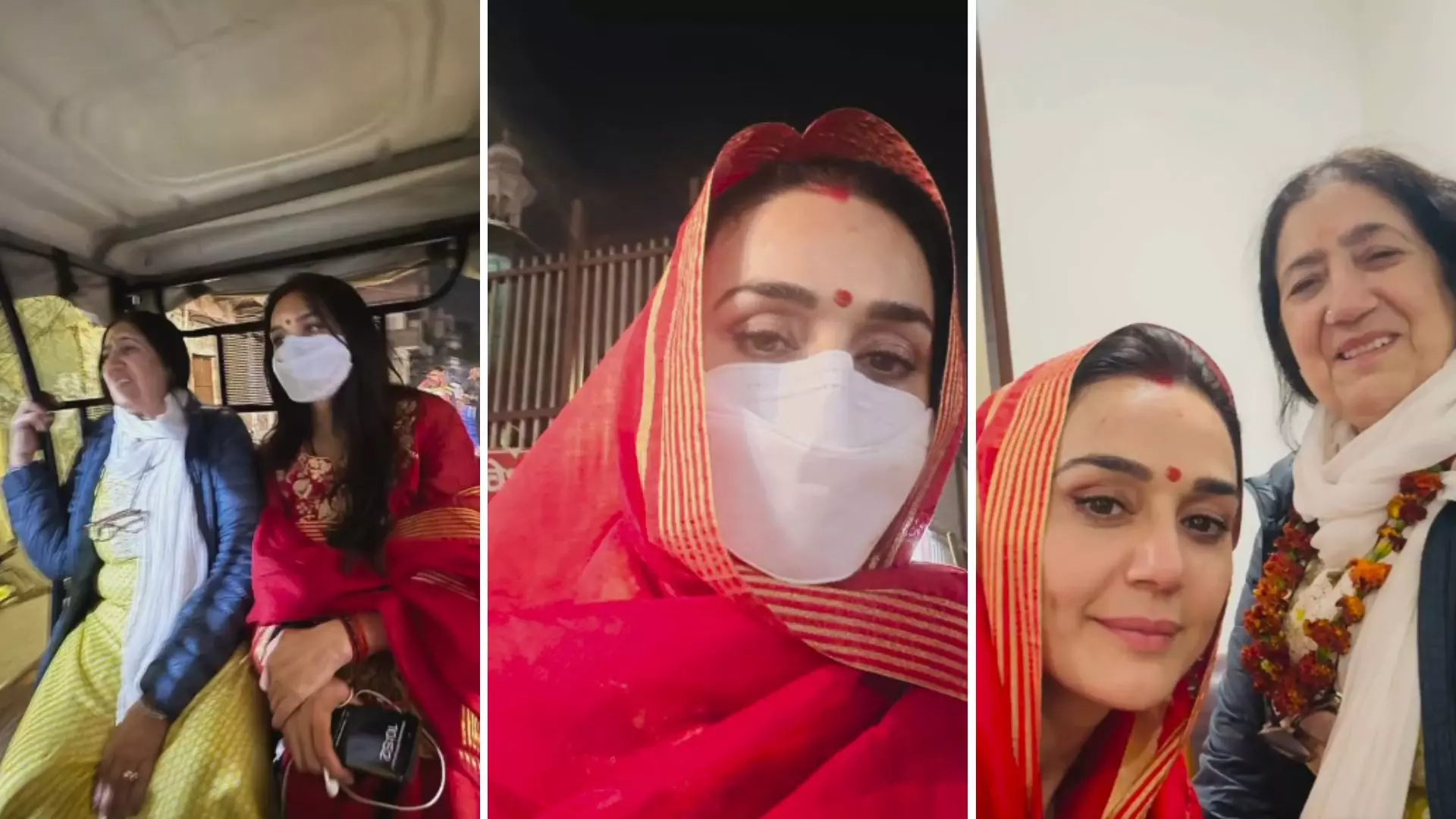 वाराणसी की गलियों में पैदल घूमती दिखी Preity Zinta, VIP टिकट के बिना किए काशी विश्वनाथ के दर्शन