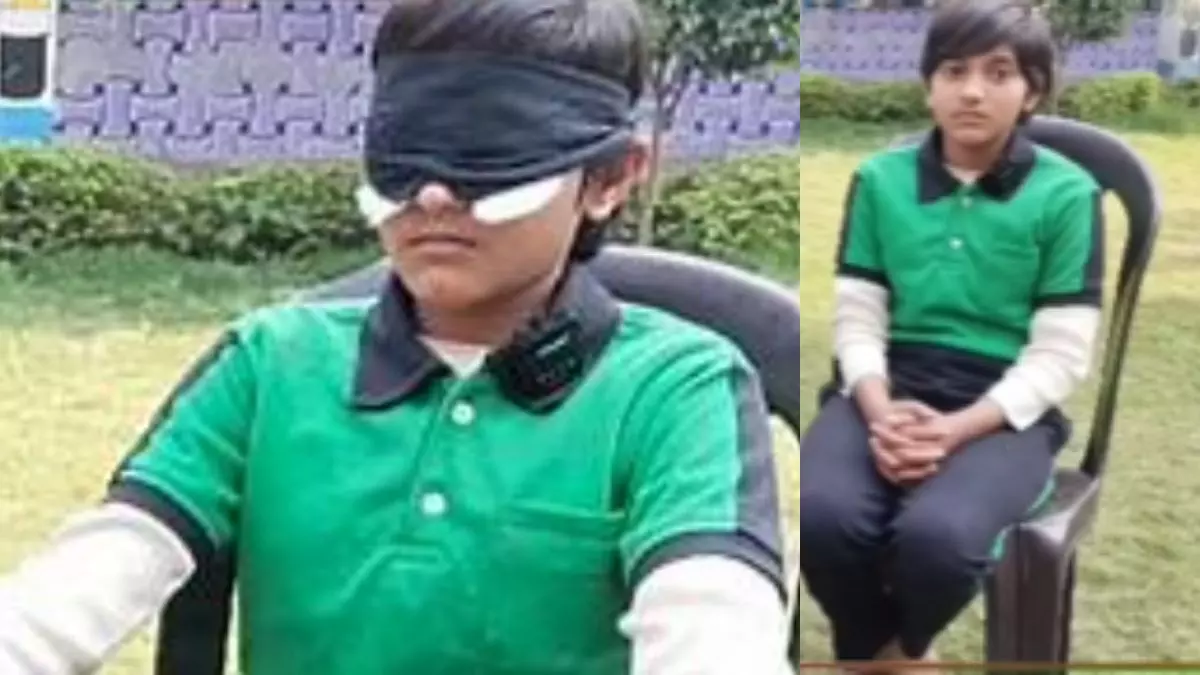 गजब का टैलेंट! आंखों पर बंधी पट्टी, फिर भी सबकुछ पढ़ लेती है; कौन है 11 साल की यह बच्ची?