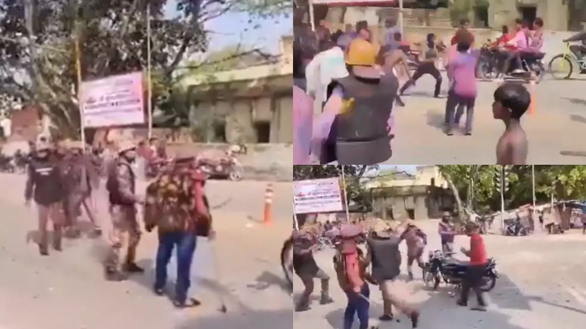 रंग में पड़ा भंग! शाहजहांपुर में होली जुलूस में बवाल, RAF पर फेंके गए ईंट-पत्थर; पुलिस ने लोगों को दौड़ा-दौड़ाकर पीटा रंग में पड़ा भंग! शाहजहांपुर में होली जुलूस में बवाल, RAF पर फेंके गए ईंट-पत्थर; पुलिस ने लोगों को दौड़ा-दौड़ाकर पीटा