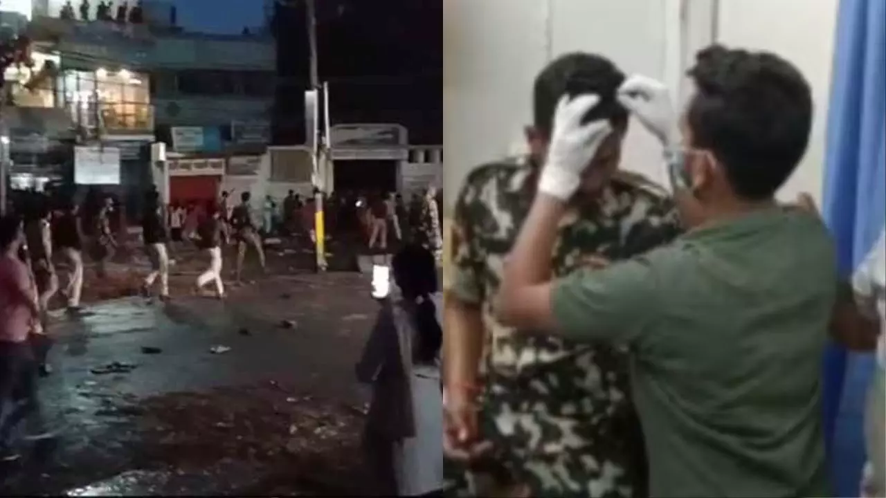 जहानाबाद पुलिस पर लगा मटका फोड़ने का आरोप, बवाल के बाद लोगों ने किया पथराव; कई लोग घायल