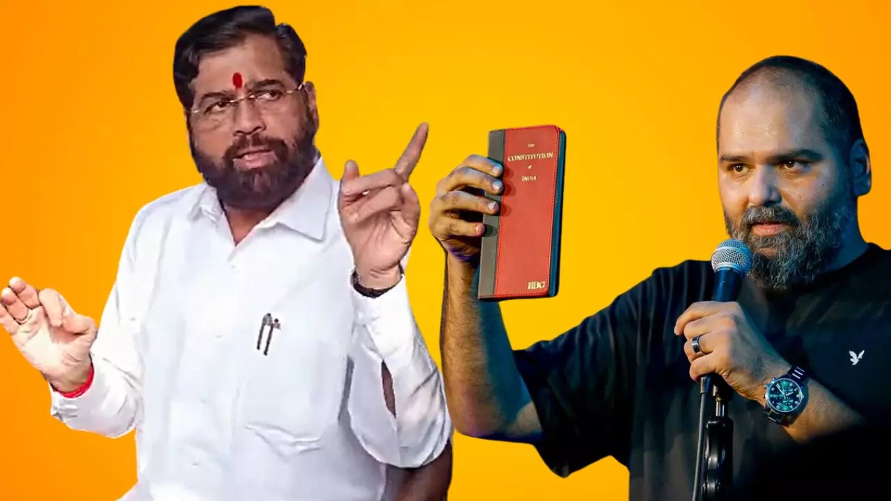 शब्द किसी और के लेकिन जुबान कामरा की... कॉमेडियन की भद्दी टिप्पणी पर शिंदे का रिएक्शन