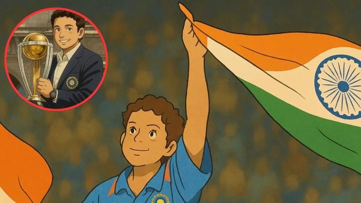AI-सा कुछ ट्रेंड हो रहा है... सचिन तेंदुलकर ने घिबली स्टाइल में शेयर की अपनी तस्वीरें, 2011 वर्ल्डकप की यादें हुईं ताजा