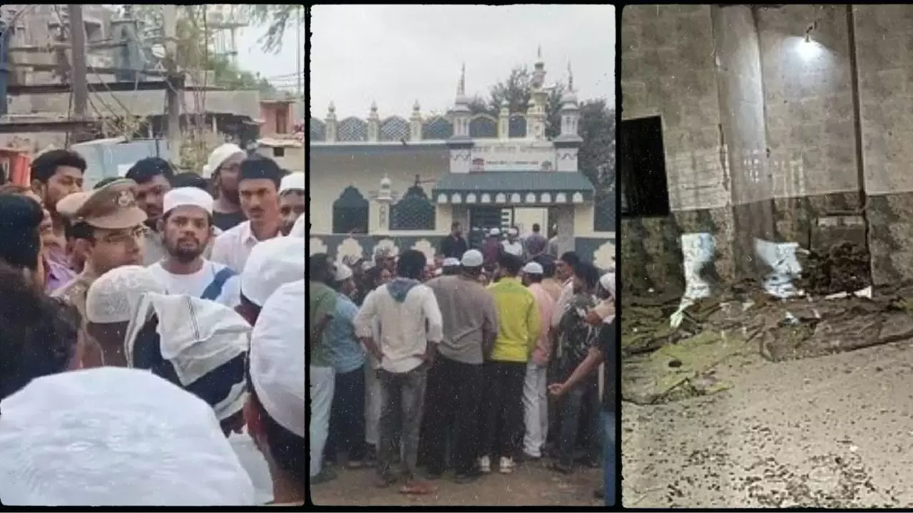 जिलेटिन की छड़ों से किया ब्लास्ट, मस्जिद में आई दरार; ईद से पहले किसने रची बीड को दहलाने की साजिश? जिलेटिन की छड़ों से किया ब्लास्ट, मस्जिद में आई दरार; ईद से पहले किसने रची बीड को दहलाने की साजिश?