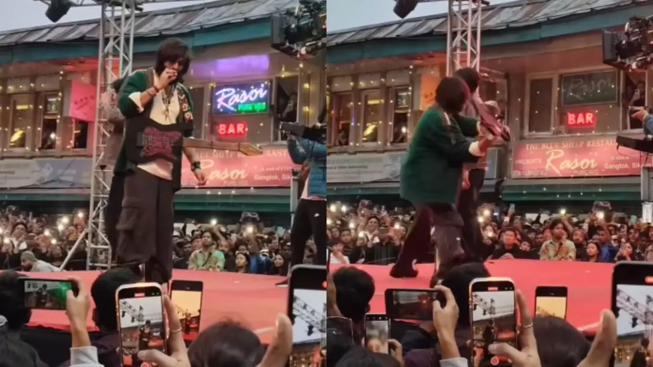 स्टेज पर सिगरेट पीते-पीते Kartik Aaryan को आया गुस्सा, गिटार से कर दी शख्स की पिटाई