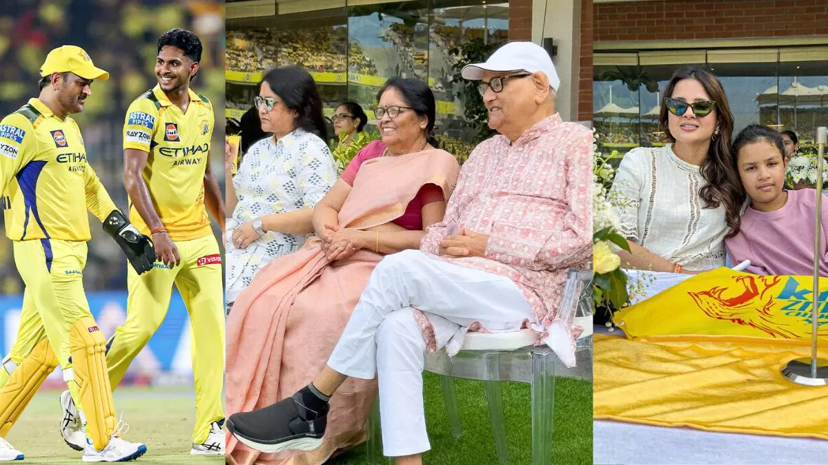 CSK और DC का मैच देखने पहुंचे धोनी के माता-पिता, क्या आज थाला का होगा आखिरी मैच? रिटायरमेंट की अटकलें तेज