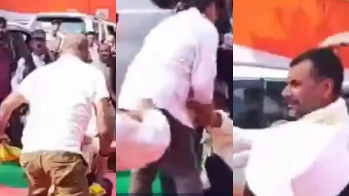 राहुल गांधी की बैठक में हंगामा, कांग्रेस कार्यकर्ताओं के बीच झड़प; पूर्व MLA ने अखिलेश समर्थक को दौड़ाकर पीटा- VIDEO