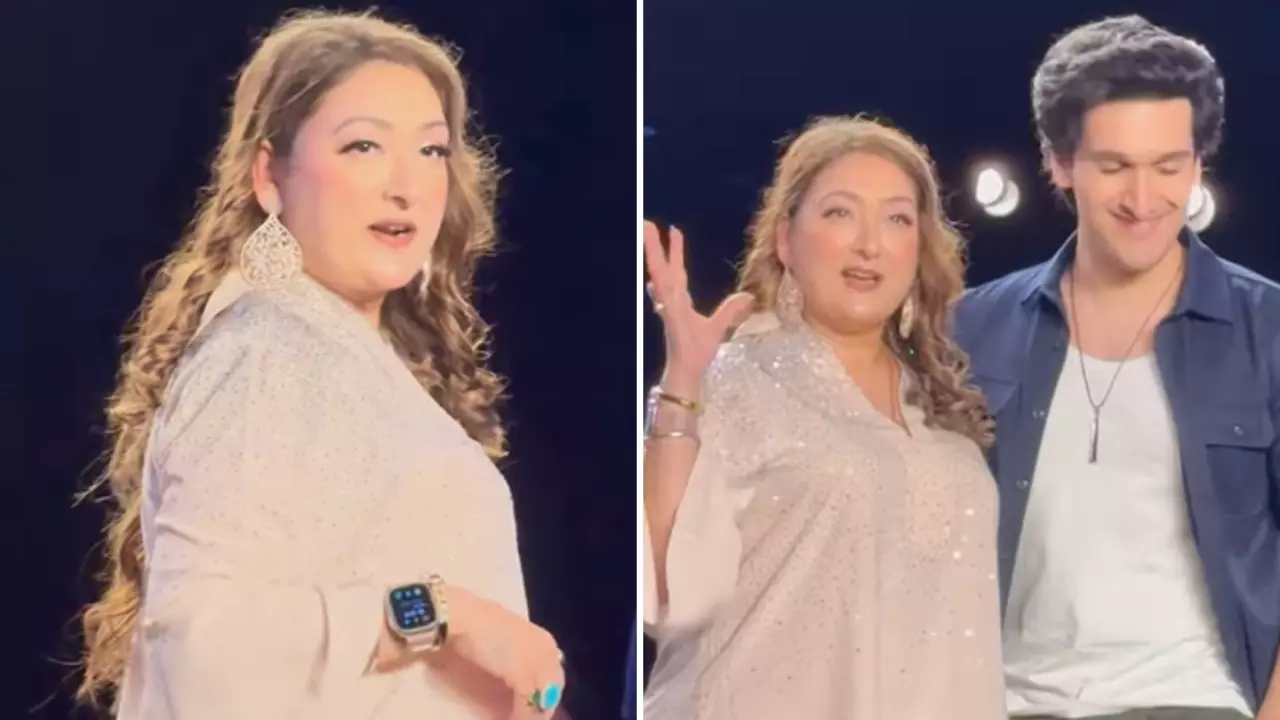 Govinda को लेकर पैपराजी ने किया सवाल, भरे मंच पर Sunita Ahuja ने किया चुप रहने का इशारा; Video Viral