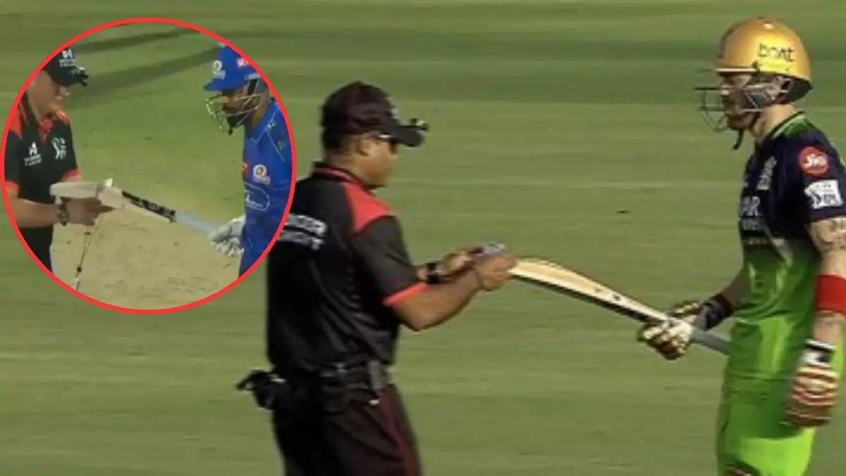 IPL 2025 में अचानक खिलाड़ियों के बैट क्यों चेक करने लगे अंपायर? जानें क्या कहता है ICC का नियम IPL 2025 में अचानक खिलाड़ियों के बैट क्यों चेक करने लगे अंपायर? जानें क्या कहता है ICC का नियम