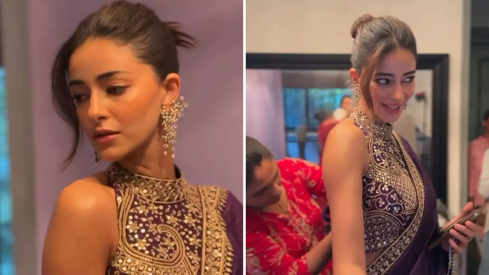 सादगी में भी स्टनर! पर्पल साड़ी में Ananya Panday का रॉयल अवतार, स्टाइल और एलिगेंस का परफेक्ट मेल सादगी में भी स्टनर! पर्पल साड़ी में Ananya Panday का रॉयल अवतार, स्टाइल और एलिगेंस का परफेक्ट मेल