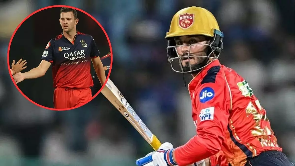 PBKS ने RCB को हराकर दर्ज की लगातार दूसरी जीत, नेहाल वढेरा ने बनाए नाबाद 33 रन; हेजलवुड ने चटकाए 3 विकेट PBKS ने RCB को हराकर दर्ज की लगातार दूसरी जीत, नेहाल वढेरा ने बनाए नाबाद 33 रन; हेजलवुड ने चटकाए 3 विकेट