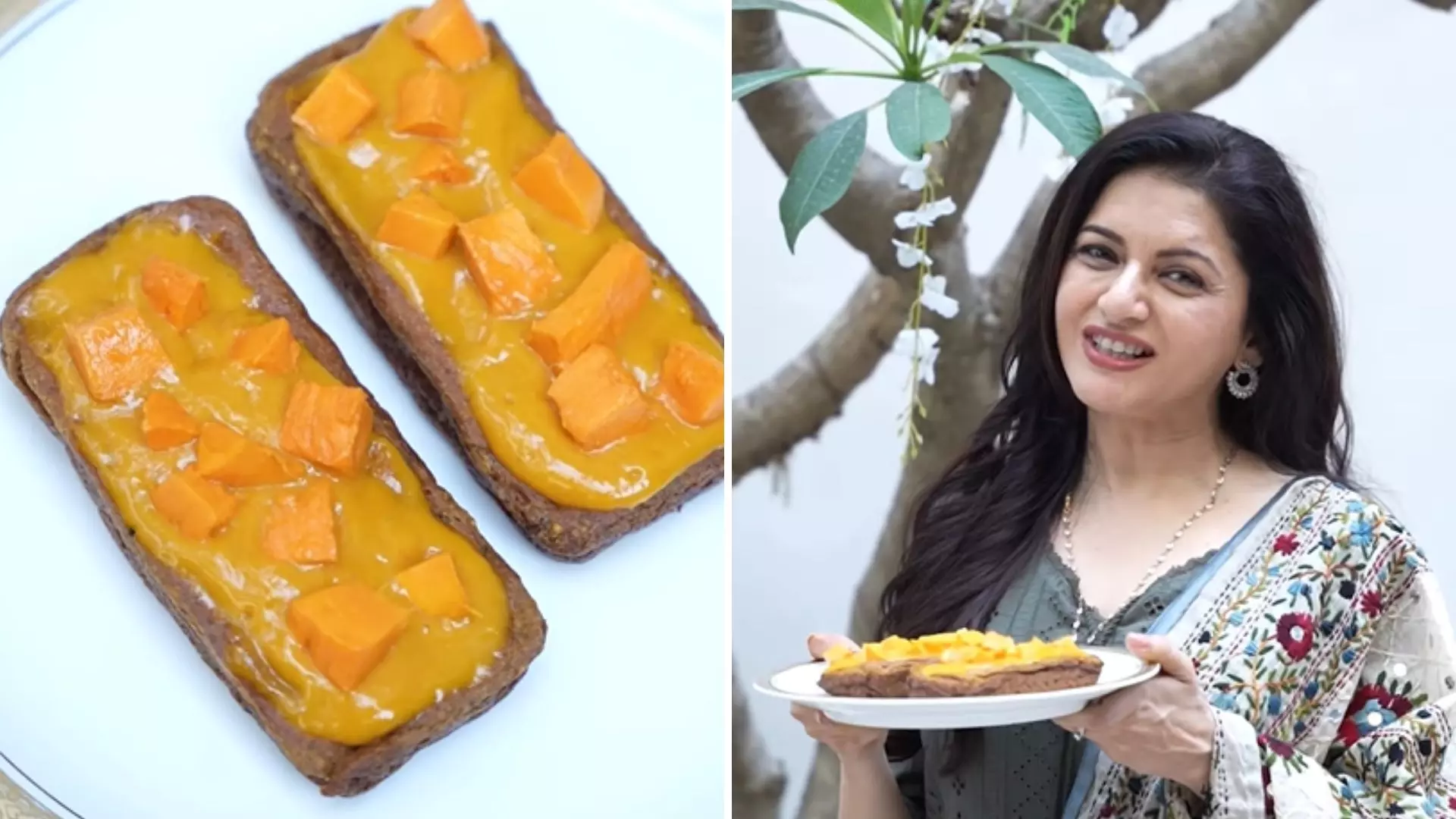 इस गर्मी बनाएं Bhagyashree का एगलेस मैंगो केक और लें स्वाद का मजा इस गर्मी बनाएं Bhagyashree का एगलेस मैंगो केक और लें स्वाद का मजा