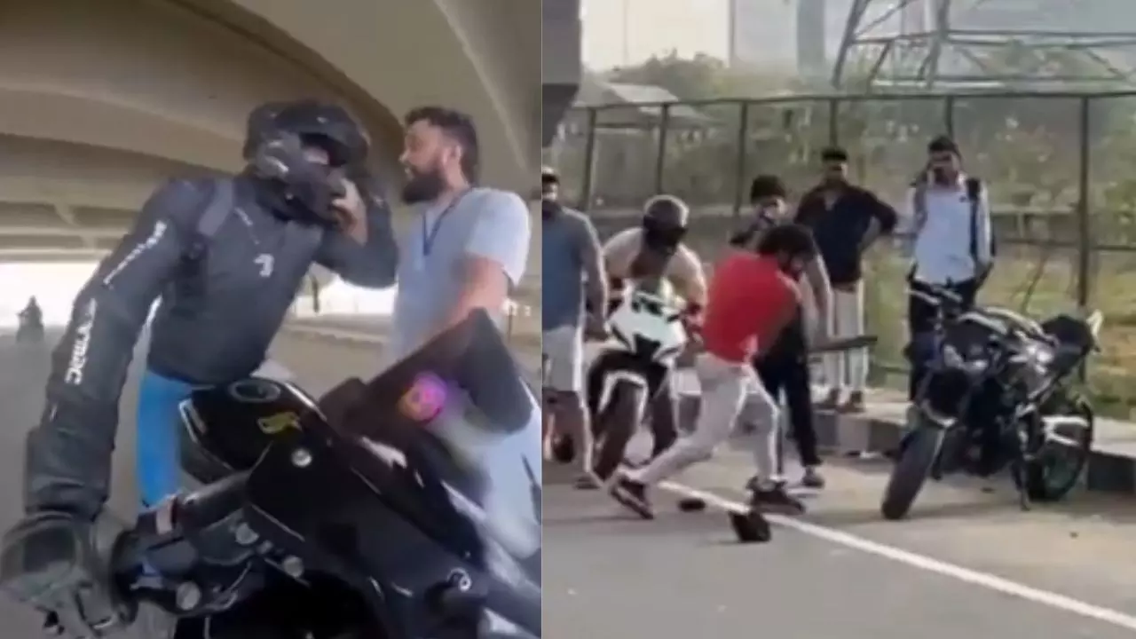 भाईया...सॉरी...भाईया प्लीज़... गुरुग्राम की सड़कों पर गुंडागर्दी का LIVE VIDEO; हेलमेट फटा, सिस्टम चुप!