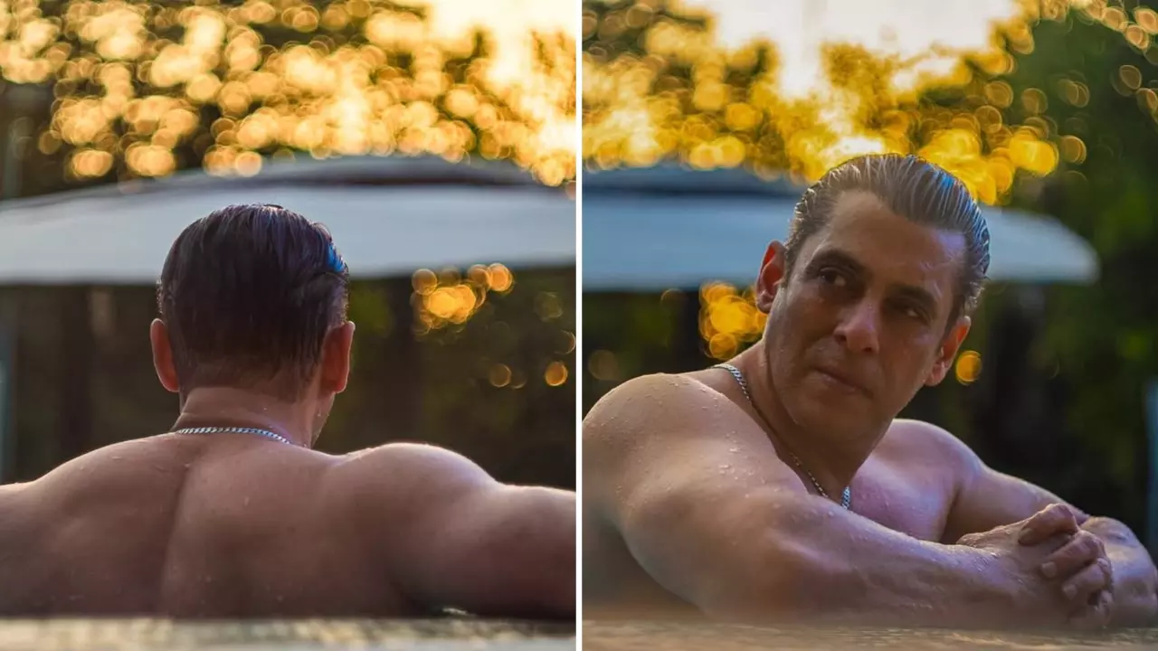 इंटरनेट पर छाया Salman Khan का शर्टलेस स्वैग, स्विमिंग पूल में फ्लॉन्ट की मस्क्यूलर बैक
