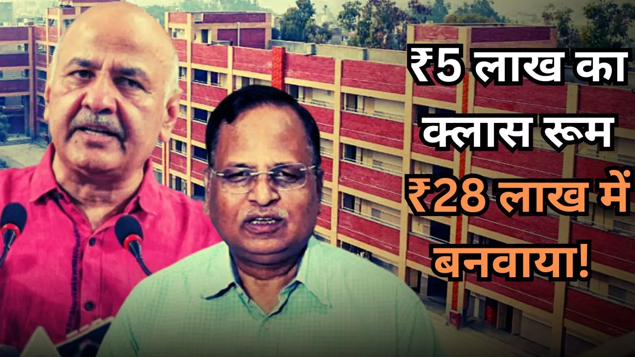 वर्ल्ड क्लास स्कूल से क्लास रूम स्कैम तक! आप नेता सिसोदिया-सत्येंद्र जैन पर लगे ₹2000 करोड़ के घोटाले के आरोपों का काला चिट्ठा