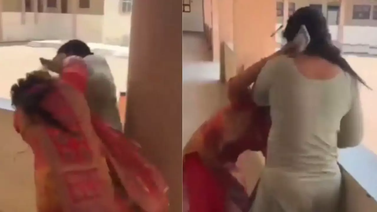 MP के सरकारी स्कूल में प्रिंसिपल और लाइब्रेरियन के बीच WWF! ड्यूटी छोड़ एक-दूसरे को बाल पकड़कर मारा | VIDEO MP के सरकारी स्कूल में प्रिंसिपल और लाइब्रेरियन के बीच WWF! ड्यूटी छोड़ एक-दूसरे को बाल पकड़कर मारा | VIDEO