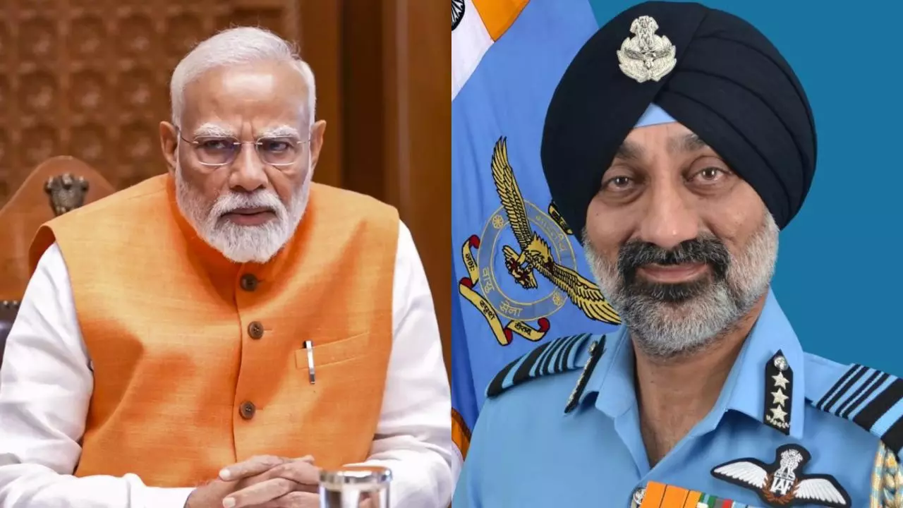 गुपचुप चल रही तैयारी... PM मोदी ने वायुसेना प्रमुख से की मुलाकात; जानें क्या हैं इसके मायने गुपचुप चल रही तैयारी... PM मोदी ने वायुसेना प्रमुख से की मुलाकात; जानें क्या हैं इसके मायने