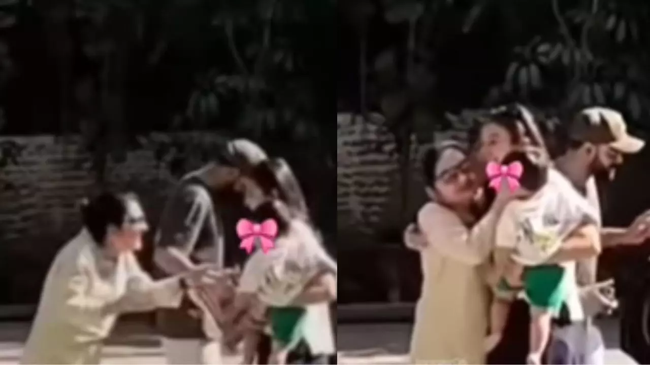 Virat-Anushka बेटे को लेकर पहुंचे अयोध्या, अकाय को देख नानी मां का क्यूट रिएक्शन कैमरे में कैद | VIDEO