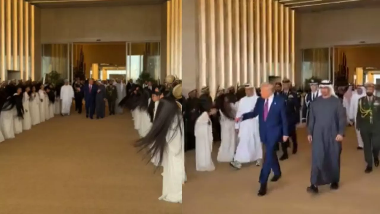 Al-Ayyala Dance: UAE में Trump को देखते ही महिलाओं ने किया भूतों वाला डांस! परफॉर्मेंस देख यूजर्स की निकली हंसी | VIDEO
