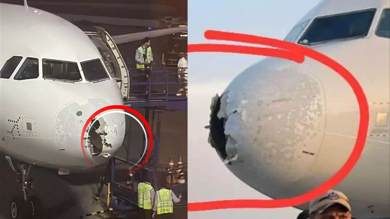 कैसे टूटा IndiGo Flight के आगे का हिस्सा? श्रीनगर में इमरजेंसी लैंडिंग; VIDEO में देखें फ्लाइट के अंदर का डरावना मंजर कैसे टूटा IndiGo Flight के आगे का हिस्सा? श्रीनगर में इमरजेंसी लैंडिंग; VIDEO में देखें फ्लाइट के अंदर का डरावना मंजर