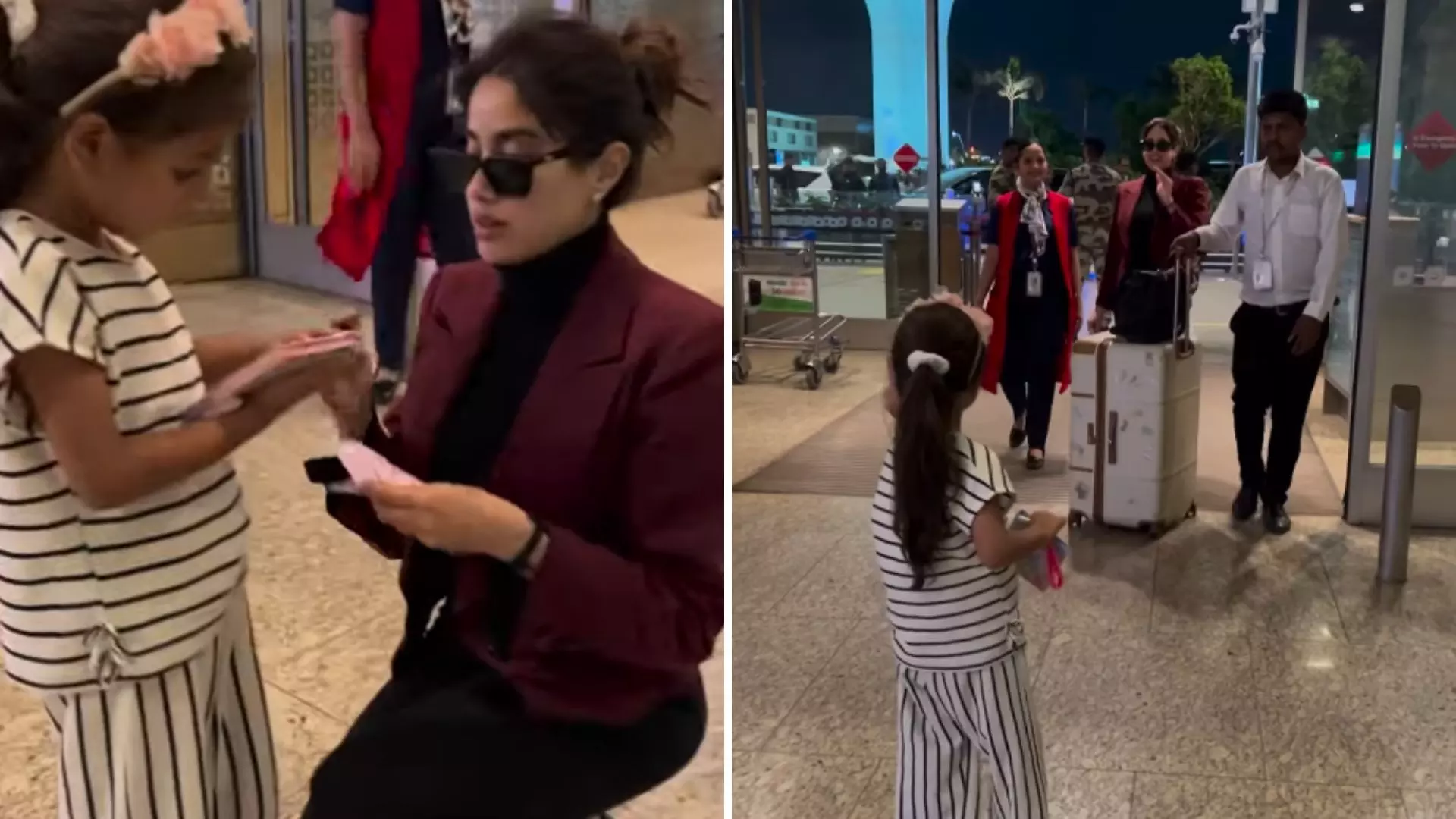 Janhvi Kapoor का वायरल फैन मोमेंट, एयरपोर्ट पर एक्ट्रेस का दिखा दिल जीतने वाला मासूम पल Janhvi Kapoor का वायरल फैन मोमेंट, एयरपोर्ट पर एक्ट्रेस का दिखा दिल जीतने वाला मासूम पल