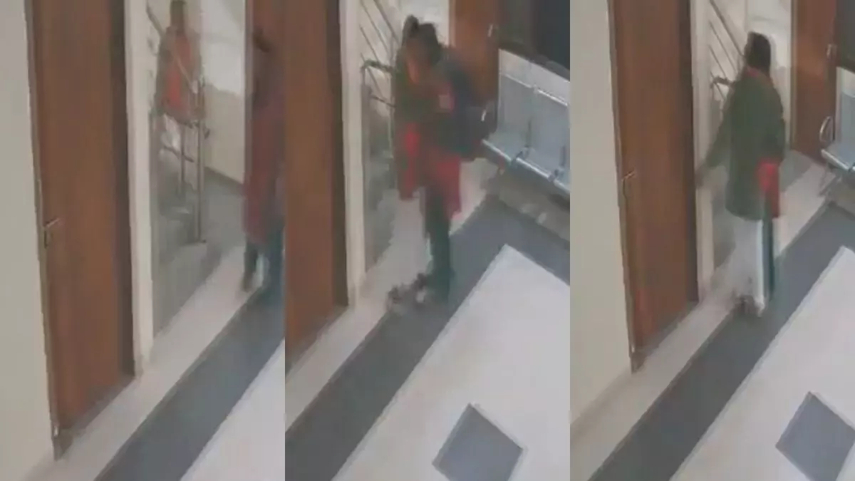 बीजेपी ऑफिस में महिला को गले लगाते गोंडा के जिलाध्यक्ष का वीडियो वायरल, सफाई में बोले- तबीयत खराब थी, सिर्फ सहारा दिया बीजेपी ऑफिस में महिला को गले लगाते गोंडा के जिलाध्यक्ष का वीडियो वायरल, सफाई में बोले- तबीयत खराब थी, सिर्फ सहारा दिया