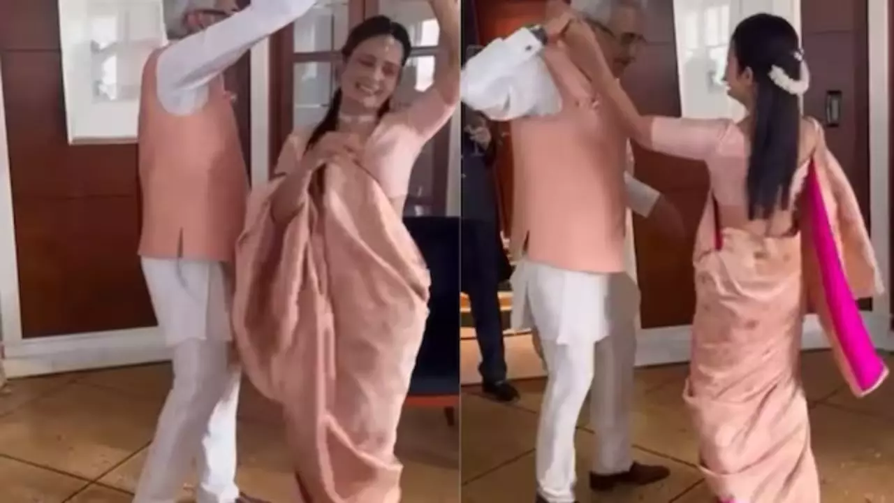 रात के हमसफर गाने पर महुआ मोइत्रा ने अपने पति संग किया प्यारा डांस, देखें कपल की क्यूट VIDEO