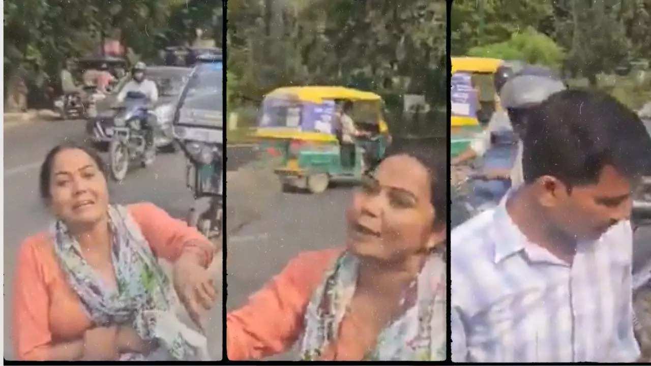 दूसरी औरत का चक्‍कर! पति को बीच सड़क चप्पलों से पीटा, महिला का हाई वोल्टेज ड्रामा, यूजर बोले हमें एक रखने में मौत... | VIDEO