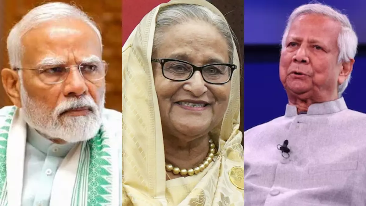 शेख हसीना के मसले पर PM मोदी के जवाब से क्यों बिलबिला उठे मोहम्मद यूनुस? खीझ उतारते हुए कहा- इससे बांग्लादेश में... शेख हसीना के मसले पर PM मोदी के जवाब से क्यों बिलबिला उठे मोहम्मद यूनुस? खीझ उतारते हुए कहा- इससे बांग्लादेश में...
