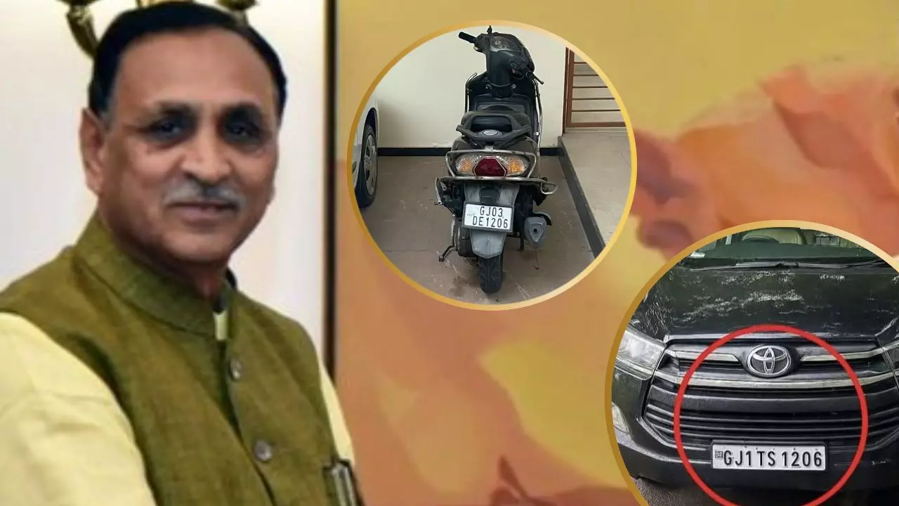 विजय रूपाणी की हर गाड़ी का नंबर 1206, मौत की तारीख भी 12-06, क्या यह संयोग था? जानते हैं इस नंबर से नेता का कनेक्शन