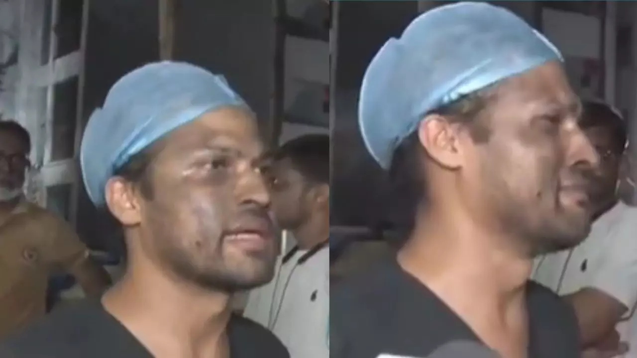 मेरी बच्ची अस्पताल में, मुझे वहां होना चाहिए, फूट-फूटकर रोने वाले डॉक्‍टर बयान से पलटे, अब कर रहे मदद की बात