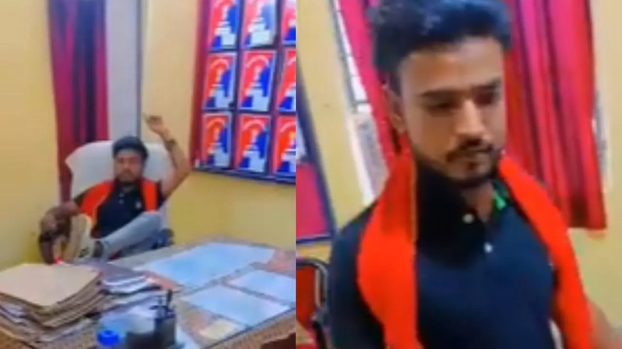 स्टाइल मारना पड़ा भारी, युवक ने भोजपुरी गाने पर थाना अध्यक्ष की कुर्सी पर बैठकर बनाई रील, पुलिस ने किया गिरफ्तार- VIDEO