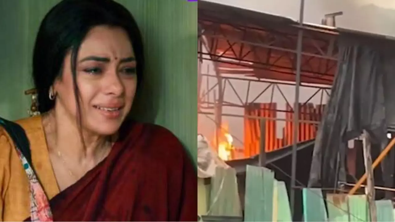 Anupamaa के सेट पर लगी आग, सब कुछ जलकर हुआ राख, क्या सेफ हैं Rupali Ganguly? Anupamaa के सेट पर लगी आग, सब कुछ जलकर हुआ राख, क्या सेफ हैं Rupali Ganguly?