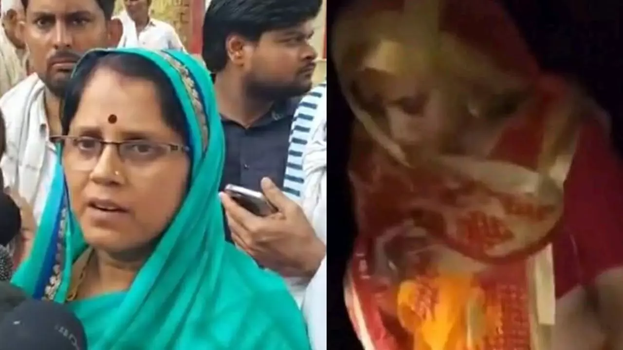 इटावा के कथा विवाद में मूत्र कांड वाली महिला कौन? बोली- उसने मेरे साथ अश्लील हरकत की इसलिए...