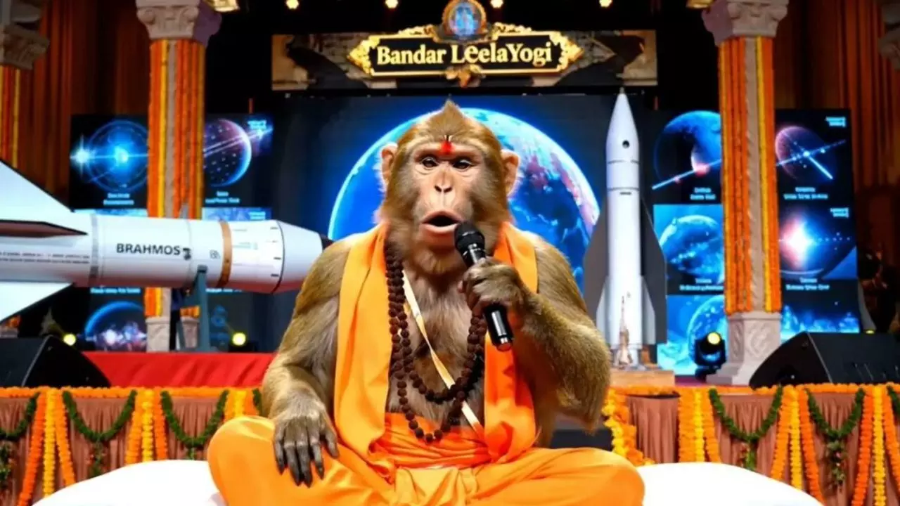 क्या बंदर बनाने लगे Vlog? Social Media में  चर्चित Bandar Leela Yogi की कथा सुनी आपने- Video