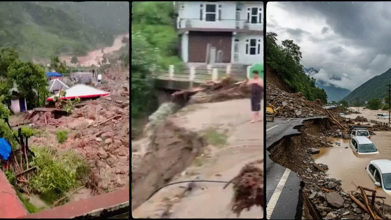 हिमाचल के मंडी में बादल फटने से हाहाकार, तीन की मौत, 30 से ज्यादा लापता; तबाही के 5 Videos