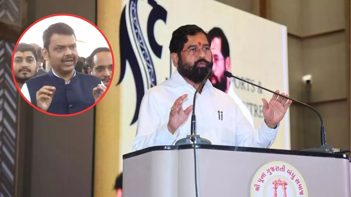 जय गुजरात नारे पर बवाल: शिंदे के बयान से गरमाई महाराष्ट्र की सियासत, विपक्ष ने बताया गुजरात प्रेम; फडणवीस ने किया बचाव