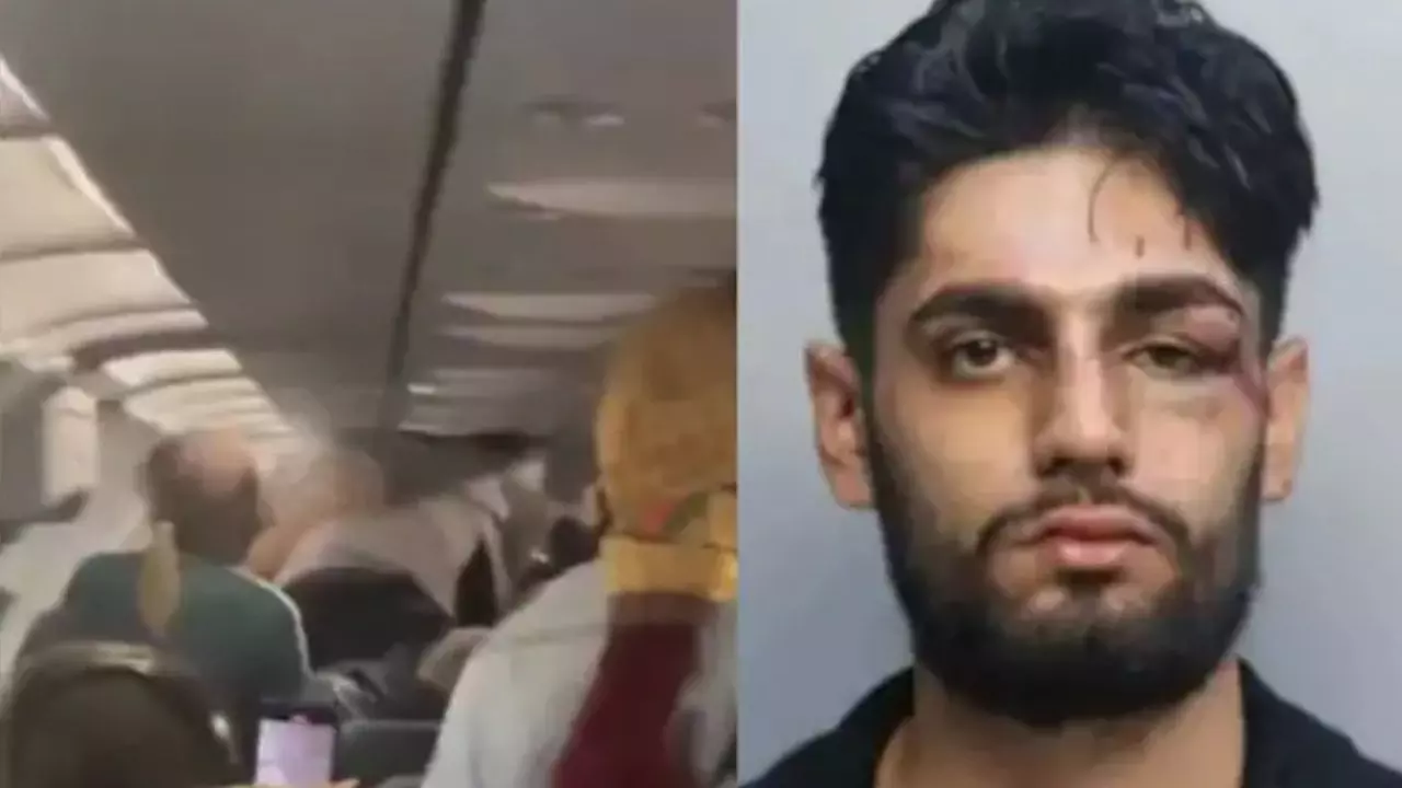 तू नश्वर मानव है... फ्लाइट में भारतीय युवक ने उड़ान के दौरान सहयात्री का दबाया गला- लैंड होते ही अरेस्ट- Video तू नश्वर मानव है... फ्लाइट में भारतीय युवक ने उड़ान के दौरान सहयात्री का दबाया गला- लैंड होते ही अरेस्ट- Video